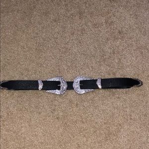 Black and Silver Belt. BOHO.